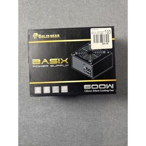 Solid Gear Basix Power Supply SDGR-600BX SATA 600W 120mm Cooling Fan{CC}